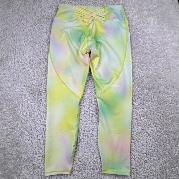 Fabletics Boost 7/8 Legging Blur Lemon Creme NEW FLAWS - Picture 2 of 13